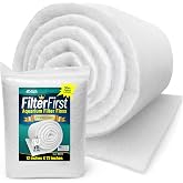 Aquatic Experts Aquarium Filter Floss for Fish Tank Filters - FilterFirst Aquarium Filter Pad - Media Roll for Crystal Clear Water, 3/4" - 1" Thick (12 Inch Wide, 72 Inch Long)