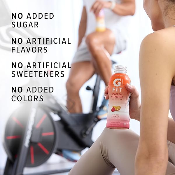 GATORADE FIT ELECTROLYTE BEVERAGE, HEALTHY REAL HYDRATION, NEW 2.0 4 FLAVOR VARIETY PACK, 16.9.OZ BOTTLES (12 PACK)