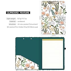 Hongri Clipboard Folio with Refillable Lined