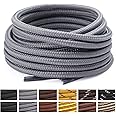 Stepace Round Shoelaces [2 Pairs] Heavy Duty Boot Shoe Laces for Hiking Work Boots