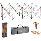 BORA Centipede Folding Work Table 4x8 ft Portable Workbench for Garage | 30" Work Height, 6000 Lbs Load Capacity, Lightweight Portable Work Table, Carrying Bag, 4X 2x4 Brackets, 4X Quick Clamps