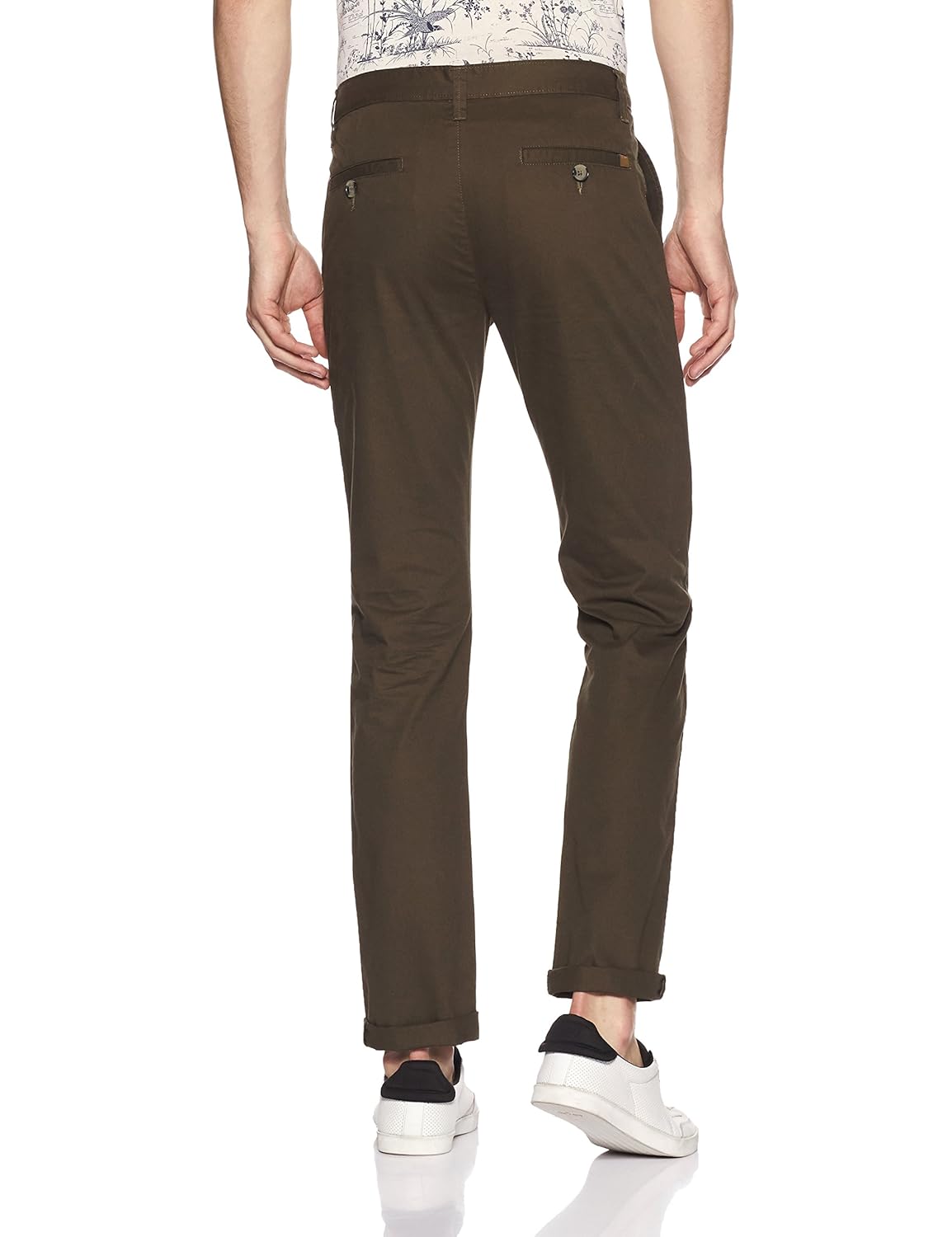 peter england men's chino casual trousers