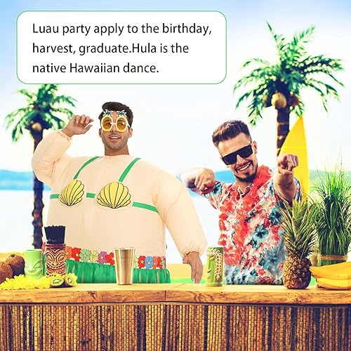 Spinosaurus Inflatable Luau Hula Skirt Costume,Hawaiian Themed