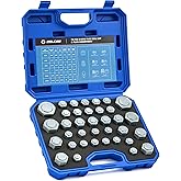 ZELCAN Hydraulic Hose Cap & Plug Kit, 72pc O-Ring Face Seal Plug and Cap Assortment Kit for Dash Size 4 6 8 10 12 16, Heavy-D