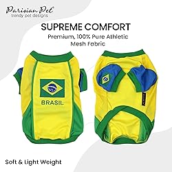 Parisian Pet Dog Jersey – Embroidered Brasil Mesh