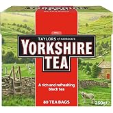 Yorkshire Tea, Red, Black Tea Bags, 80ct (Pack of 1) | Refreshing, Satisfying, and Strong, Classic British Breakfast Blend | Caffeinated | Enjoy Hot or Iced | Imported from the UK