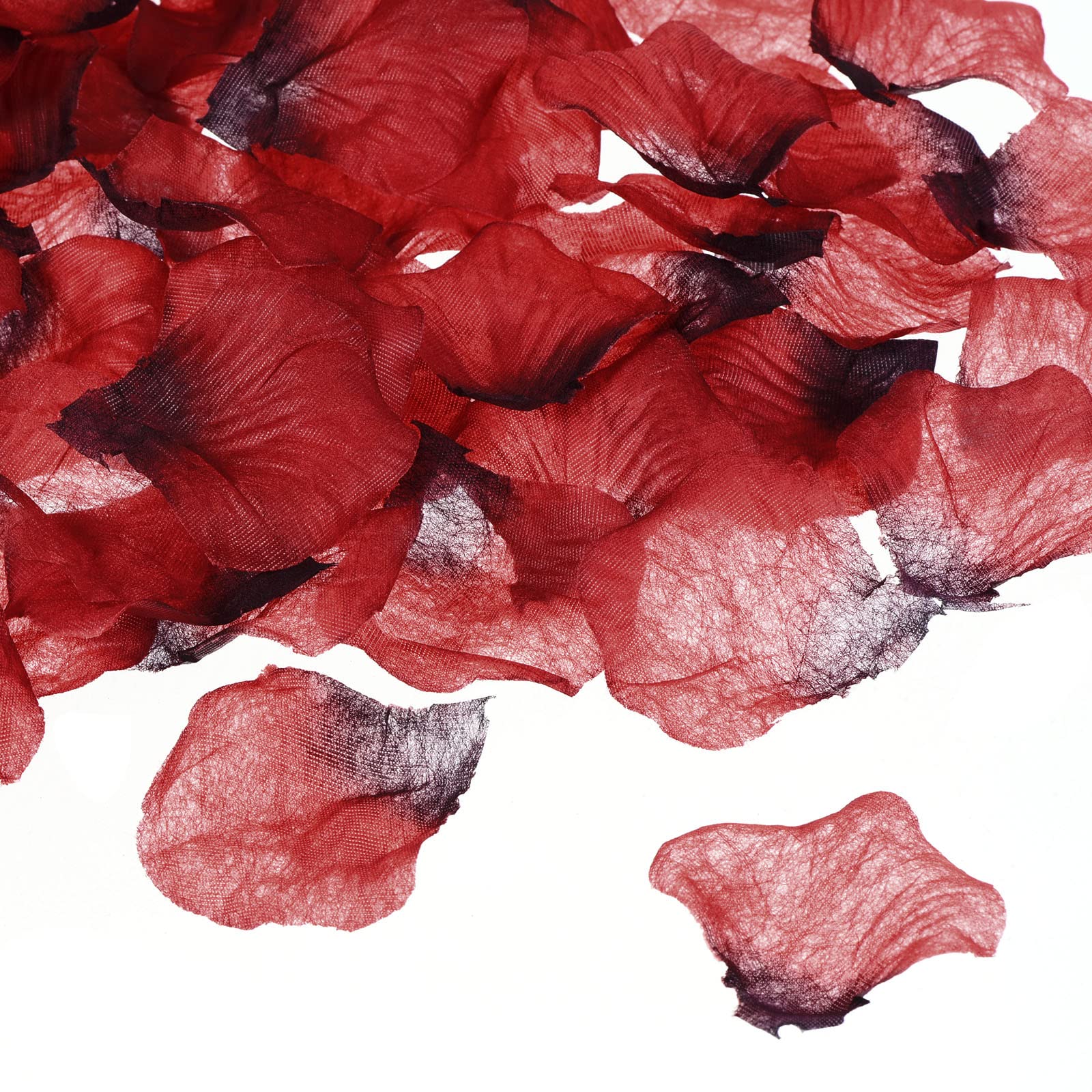 PATIKIL Artificial Rose Petals, 2000Pcs Fake Flowers Silk Petal Decoration Supplies for Romantic Night Wedding Party Event Decor, Burgundy Black