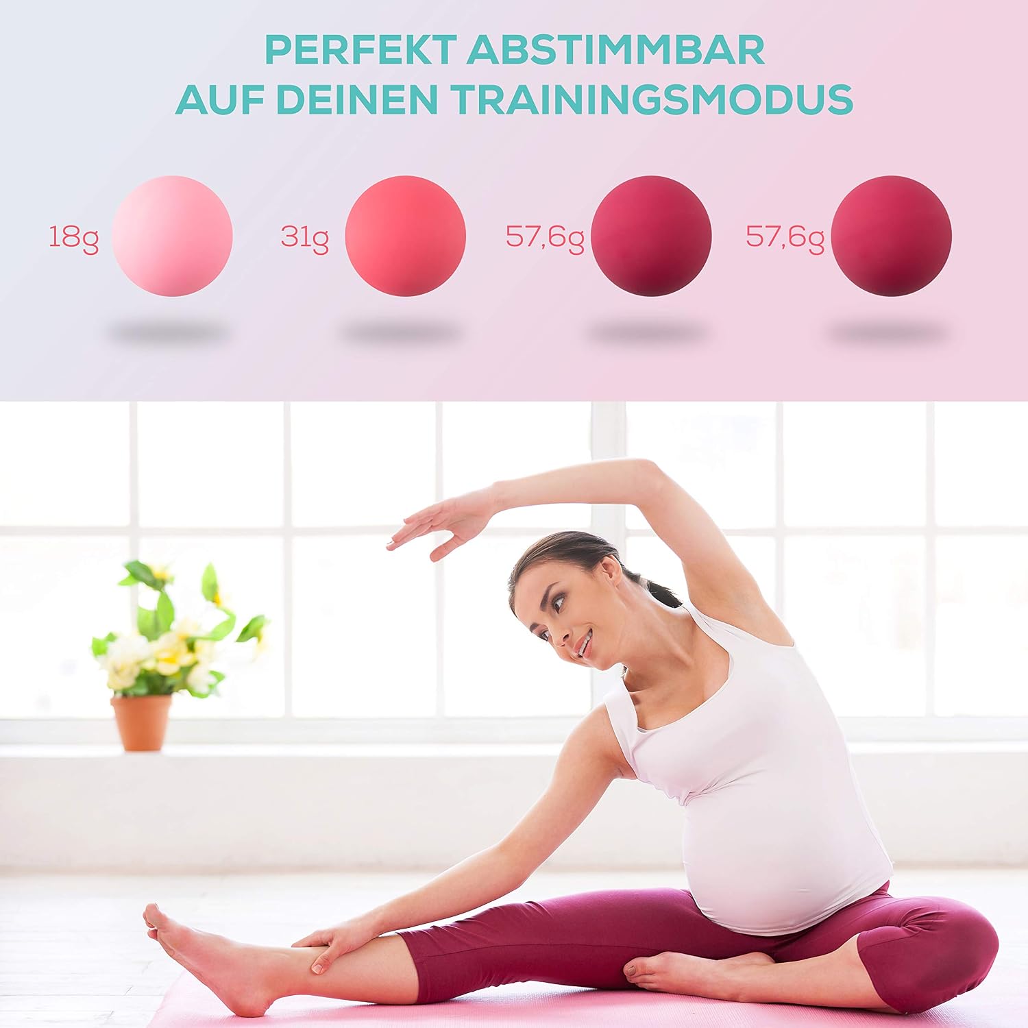 13AM Pelvic Floor Exerciser – Set of Kegel Balls for Women for Pelvic Floor Training – Muscle Toner in 6 Intensity Levels from Beginners to Experienced, Before and After Pregnancy - Image 4