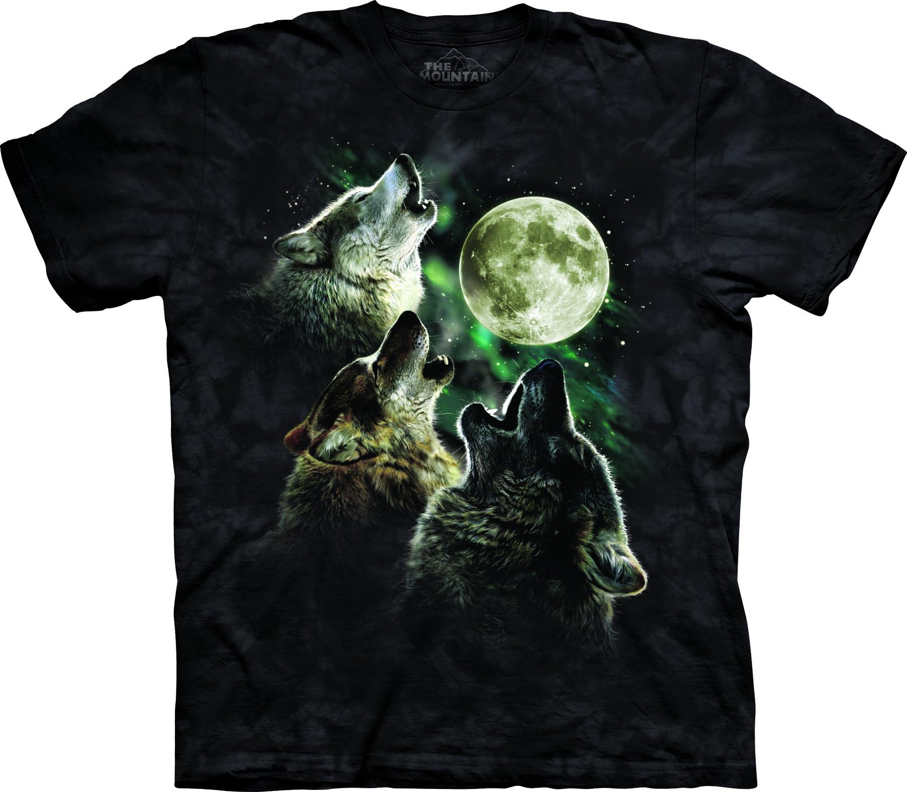 The Mountain Men's Three Wolf Moon Short Sleeve Tee