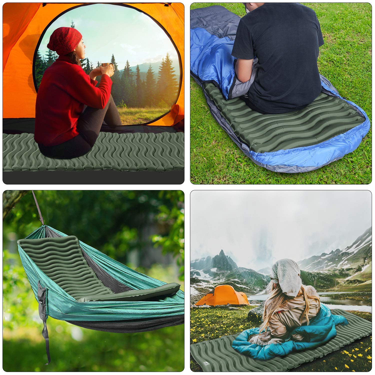 Unigear Ultralight Inflatable Sleeping Pad, Compact Air Camping Mat