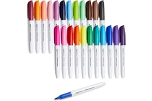 �鶹�� Basics Fine Point Tip Permanent Markers - Assorted Colors, 24-Pack