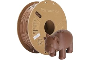 Polymaker Matte PLA Filament Earth Brown 1.75mm 1kg 3D Printing Filament, PolyTerra 3D Printer PLA Filament