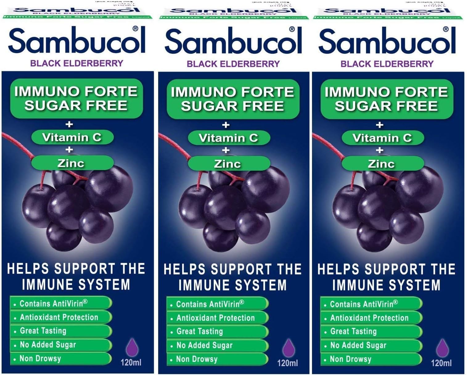 Sambucol Immuno Forte Sugar Free x 3