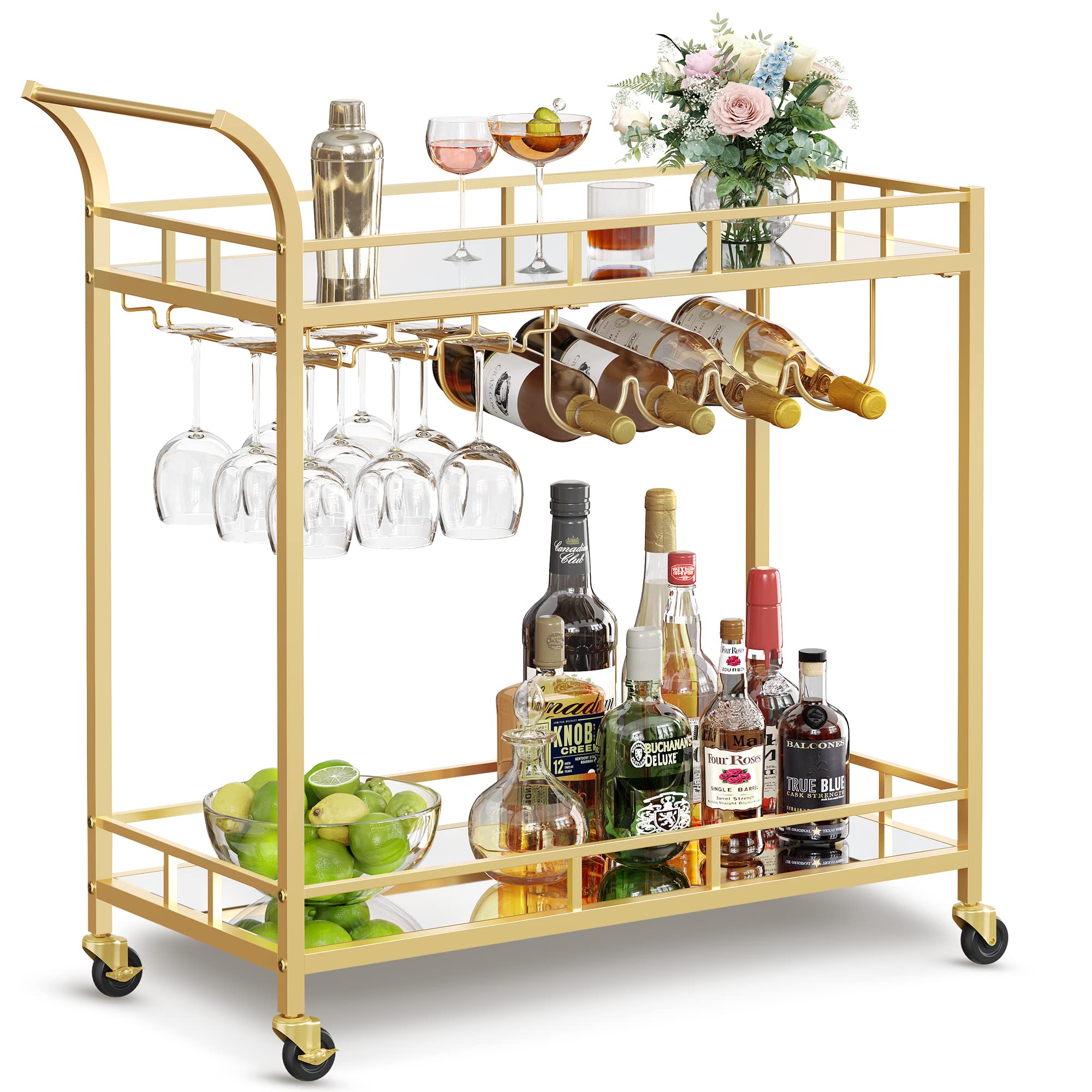 Home Bar Serving Cart