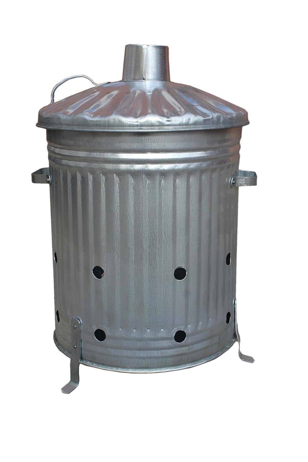 Medium Garden 60L Litre Galvanised Incinerator Fire Burning Bin Ideal