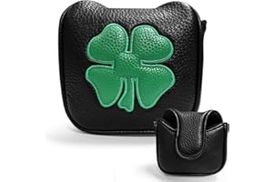 FINGER TEN Golf Putter Head Covers Mallet Headcover Club PU Leather Protector Cover Magnetic Closure Fits All Putters for Men