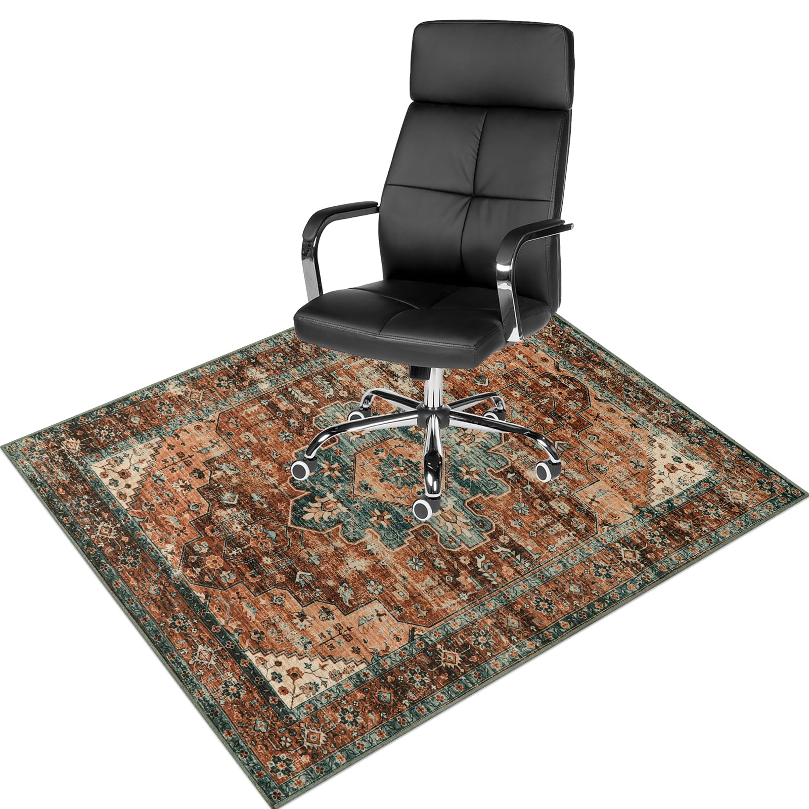 Photo 1 of Anidaroel 48"x60" Chair Mat for Hardwood Floor/Tile Floor, Desk Chair Mat for Hard Floors, Under Desk Rug Protector for Rolling Chair, Computer Gaming Chair Mats, Low Pile Carpet Floor Mat