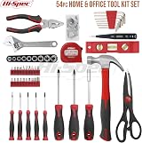 Hi-Spec 54pc Home & Office DIY Tool Kit Set Complete Household Toolbox view 2