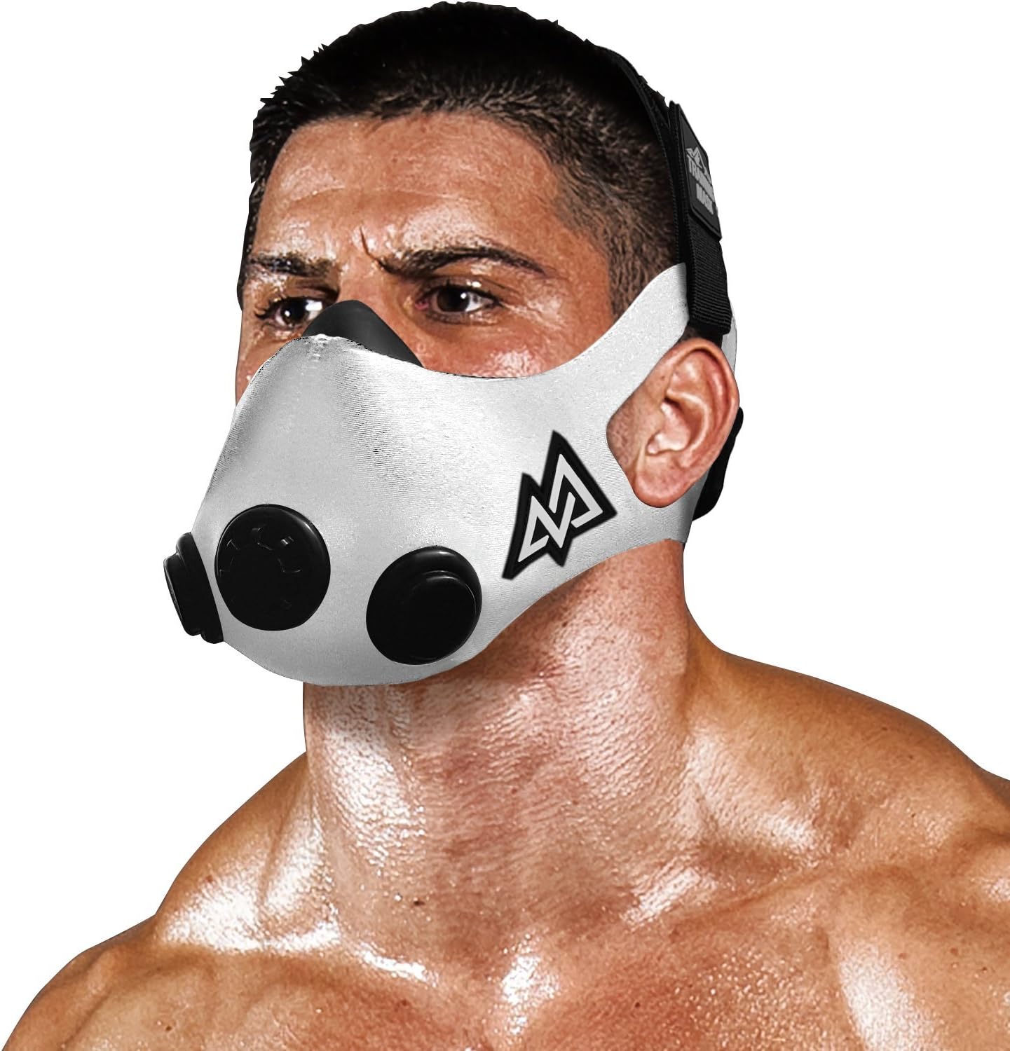TRAININGMASK Training Mask 2.0 [White] Elevation Training Mask, Fitness Mask, Workout Mask, Running Mask, Breathing Mask, Resistance Mask, Elevation Mask, Cardio Mask, Endurance Mask for Fitness