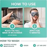 myhalos Heated Eye Mask for Dry Eyes Microwave Safe Adjustable Strap view 6