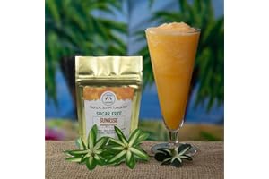 2 FRIENDS & A BLENDER Sugar Free Mango Peach, Diabetic & Keto Friendly Frozen Slushy Cocktail Mix - Vodka, Rum, Wine, Tequila, Non-Alcoholic