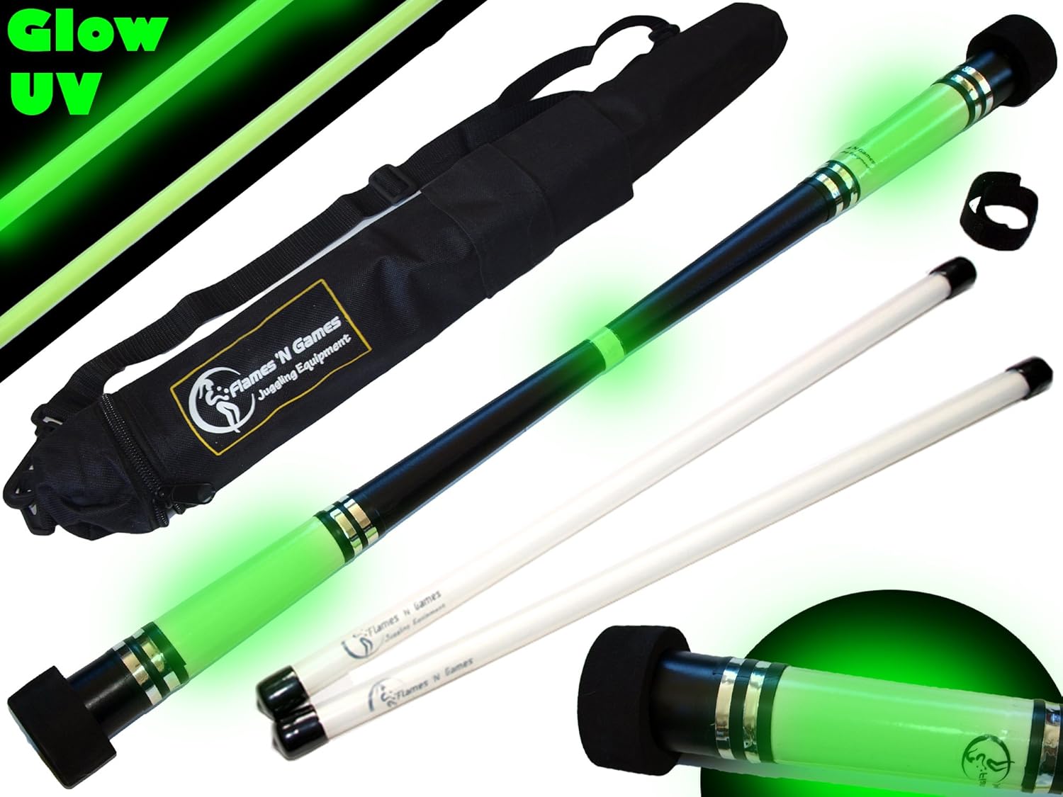 LED Devil Stick Light Up Circus Skills Professional Devil Stick Juggle