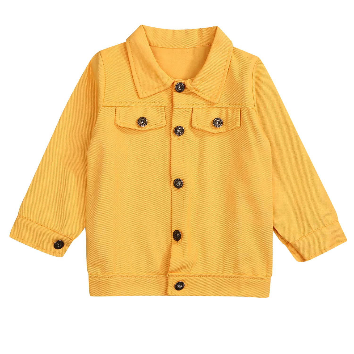 yellow denim jacket kids