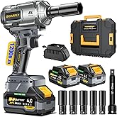 SOARFLY Upgraded Cordless Impact Wrench 1/2", 900 Ft-lbs (1200 Nm) Brushless Impact Gun, 21V High Torque Impact Driver with 2x 4.0Ah Batteries, Variable Speed for Car, Truck, Workshop, Heavy-Duty Jobs