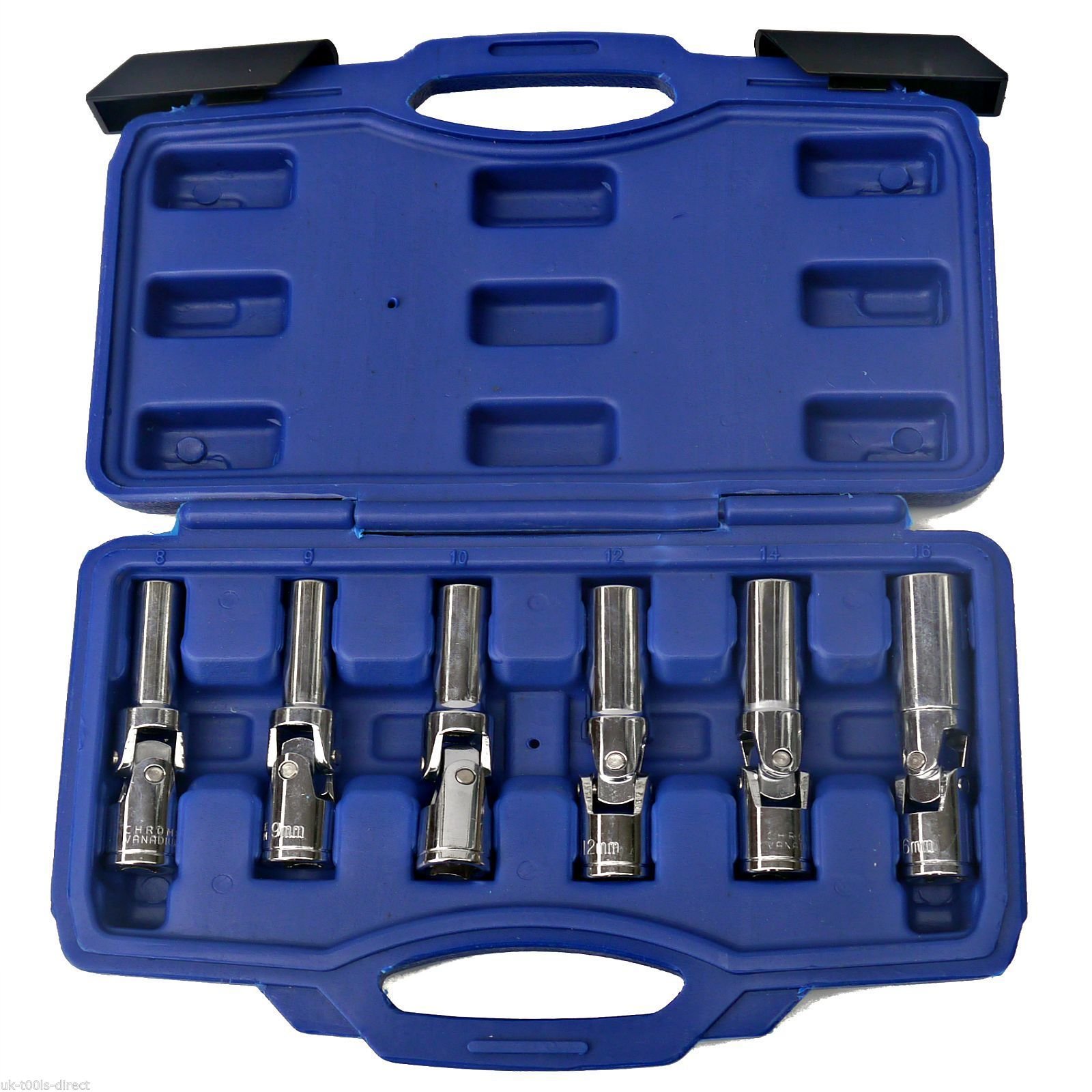 Toolzone Extra Long Glow Plug - Spark Plug Socket Set 6pc