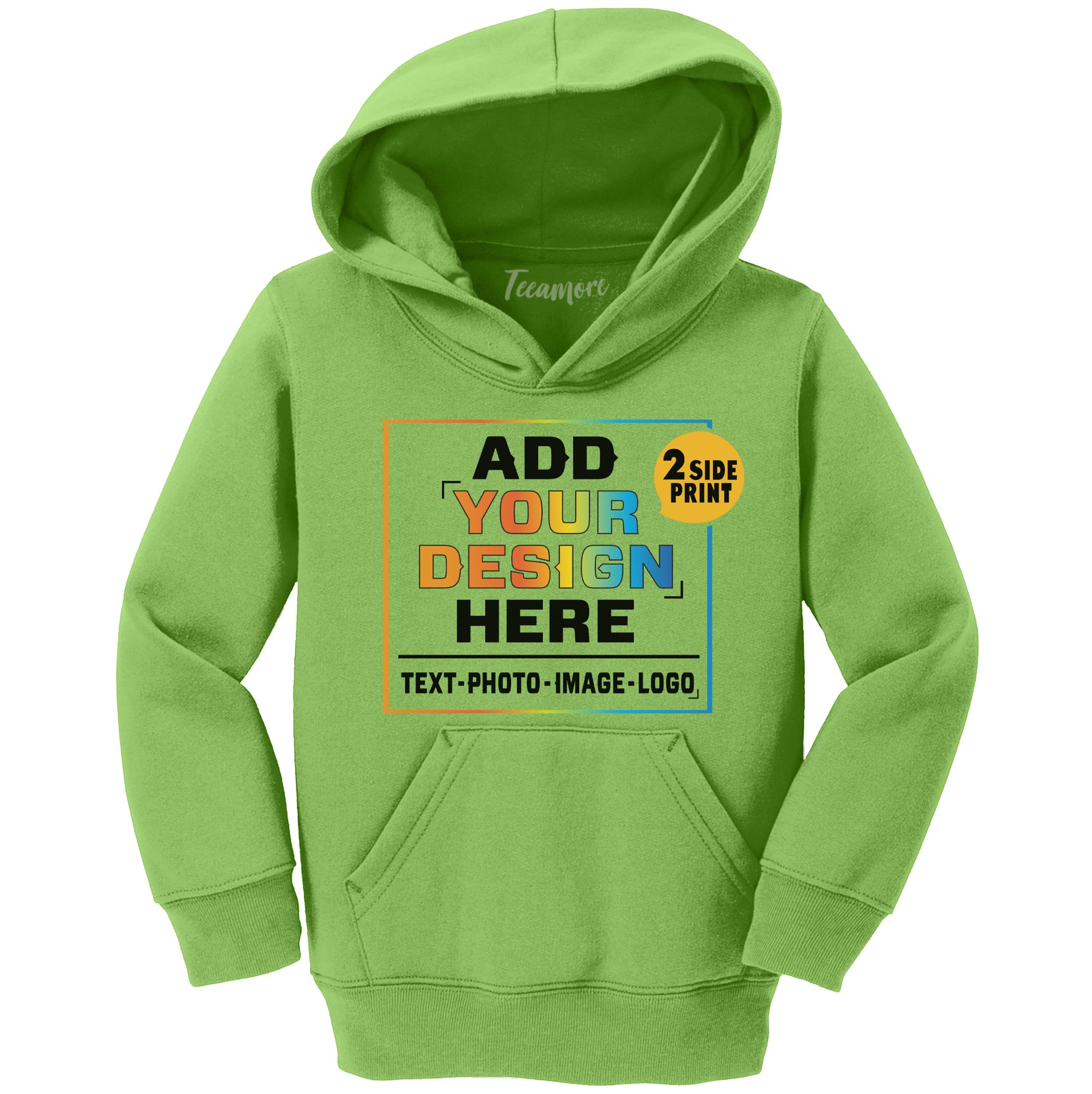TEEAMORE Custom Youth Hoodies Add Your Personalized