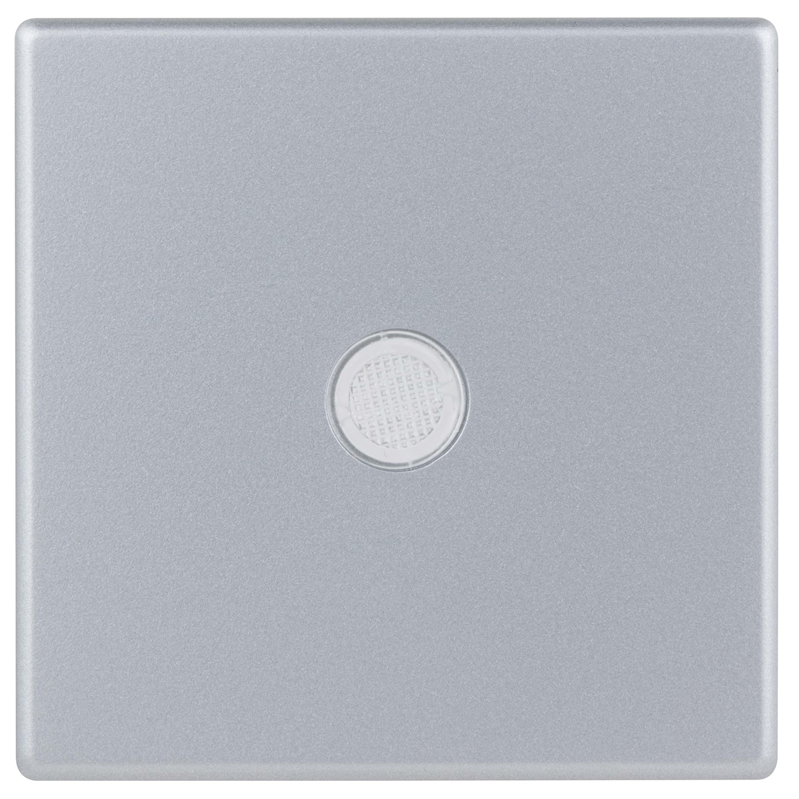 REV 0236530106 Quadro Cover for Control, Button or A/W Switch, Silver, Kontroll, Taster, A/W
