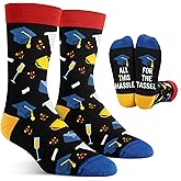 Best Gifts for Male College Students - Unique & Funny Graduation Present for College Men, Perfect 2025 Master's Graduation Gift, Socks Ideal for Adult Graduates, Congratulatory Grad Gifts for Him