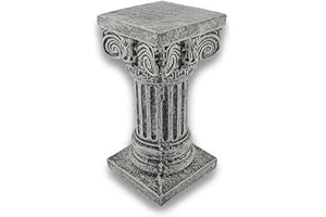 Things2Die4 Solid Concrete Roman Pillar Mini Statue Pedestal