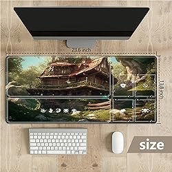 Tabletop Card Playmat with Magic Zones, 24 x 14