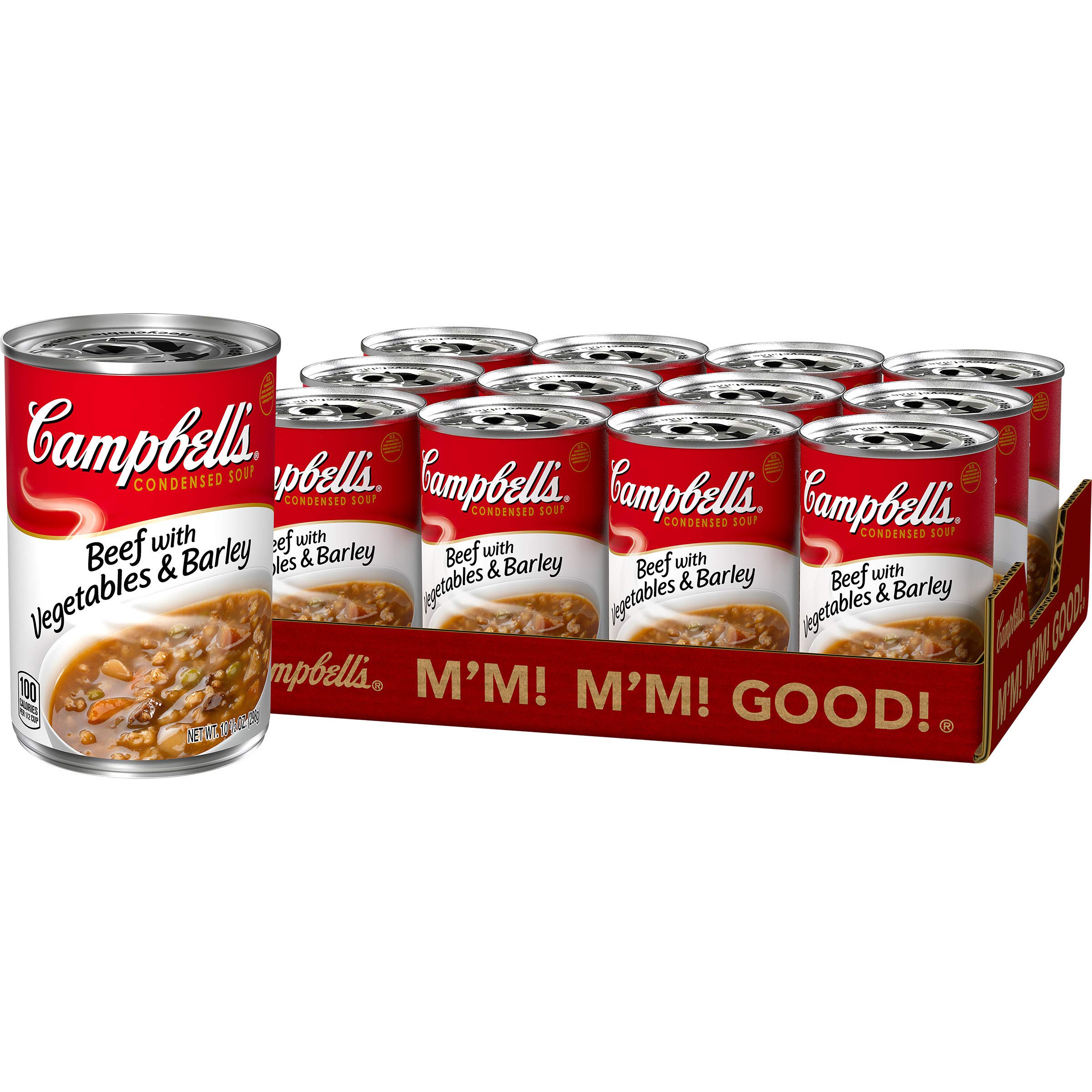 Campbell's Condensed Beef with Vegetables & Barley Soup, 10.5 Ounce (Pack of 12) Buy Online in