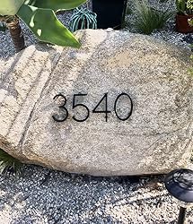 6 in Mailbox Numbers for Outside, Metal Modern