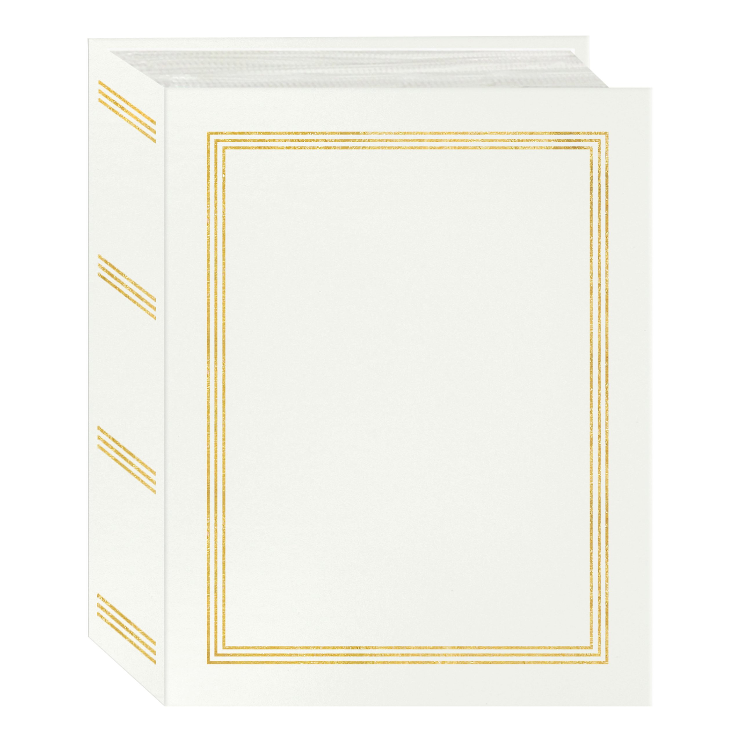 Pioneer Photo Albums Photo Album, White, 100 Pockets 4"x6"