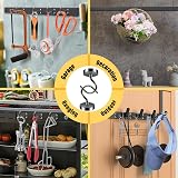 FINDMAG 3 Pack Magnetic Hooks 40 lbs Heavy Duty with Hooks for Walls view 6
