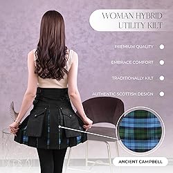 Hybrid Utility Kilts for Women Scottish Traditional