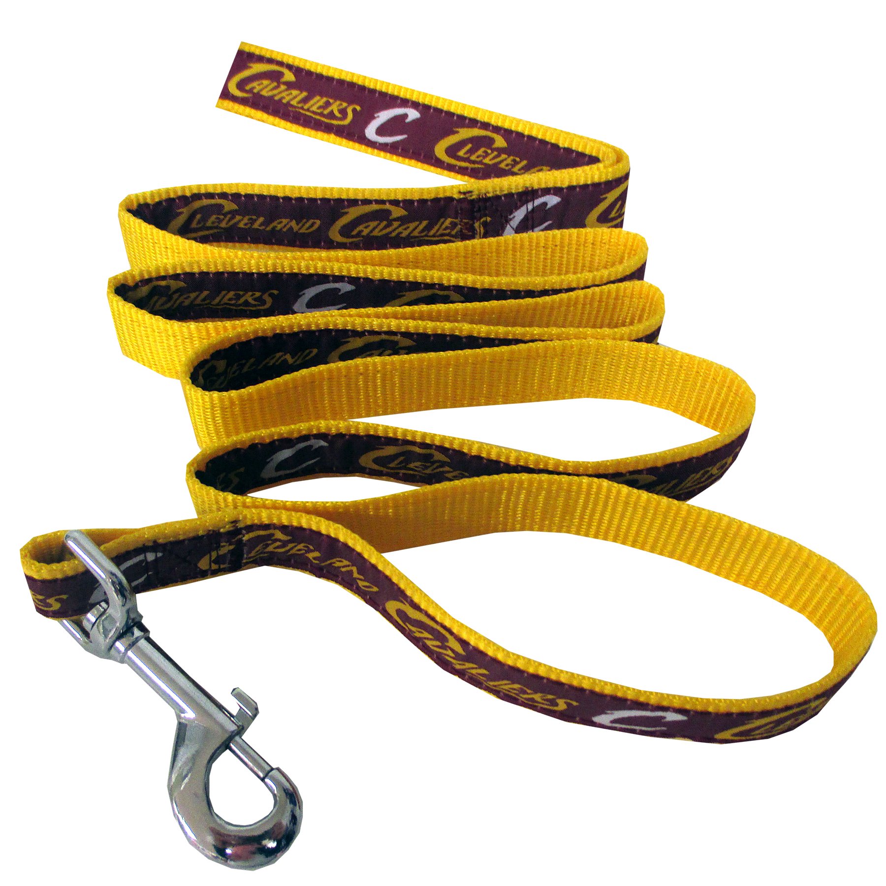 NBA CLEVELAND CAVALIERS Dog Leash, Size Large. Heavy-Duty Metal Swivel Buckle Pet Leash