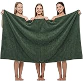 REDKISS Pack of 1 Jumbo Bath Sheet, 40 x 80 Inches Microfiber Oversized Bath Towel for Bathroom, Extra Large & Lightweight, Quick-Dry, Super Soft & Highly Absorbent, Perfect to Wrap Yourself In, Olive
