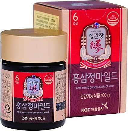 Amazon Com Cheongkwanjang Korean Red Ginseng Concentrated Extract 100g 6 Year Old Premium Korean Ginseng Roots Boost Immune System Energy Cognitive Function Performance Mental Health Supplement Health Personal Care