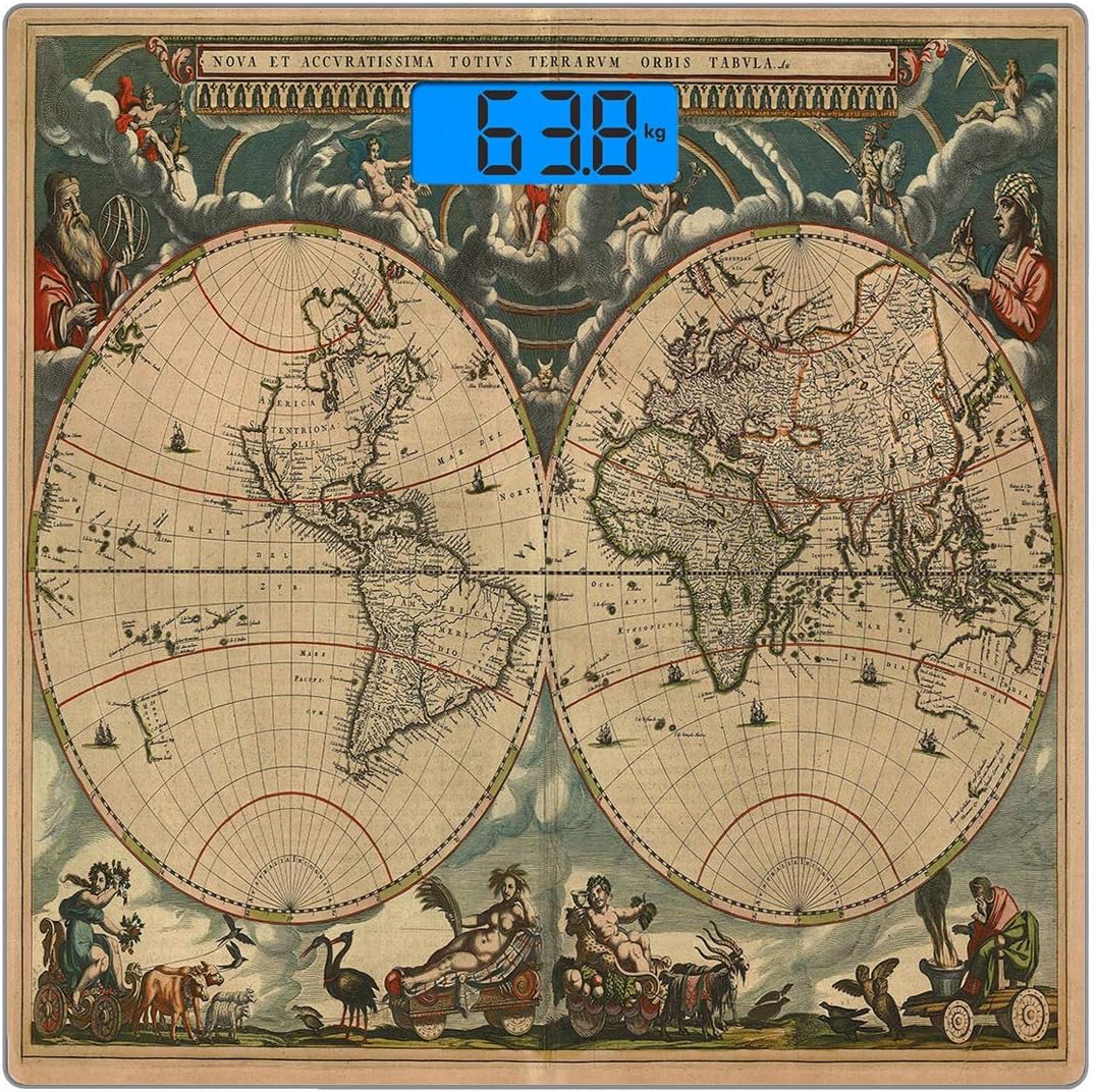 Precision Digital Body Weight Scale Square Vintage Ultra Slim