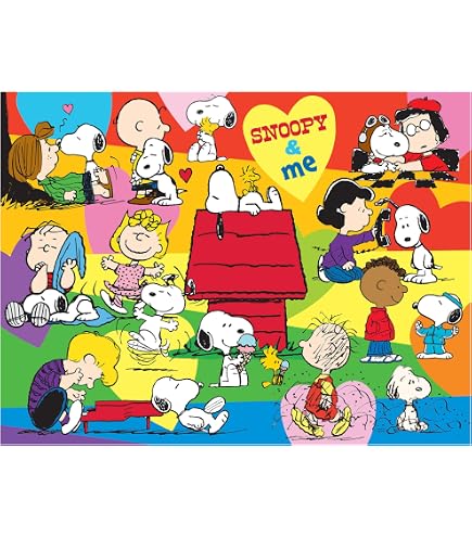 Amazon.com: Epoch Company Peanuts Snoopy Soccer 500 Piece Jigsaw