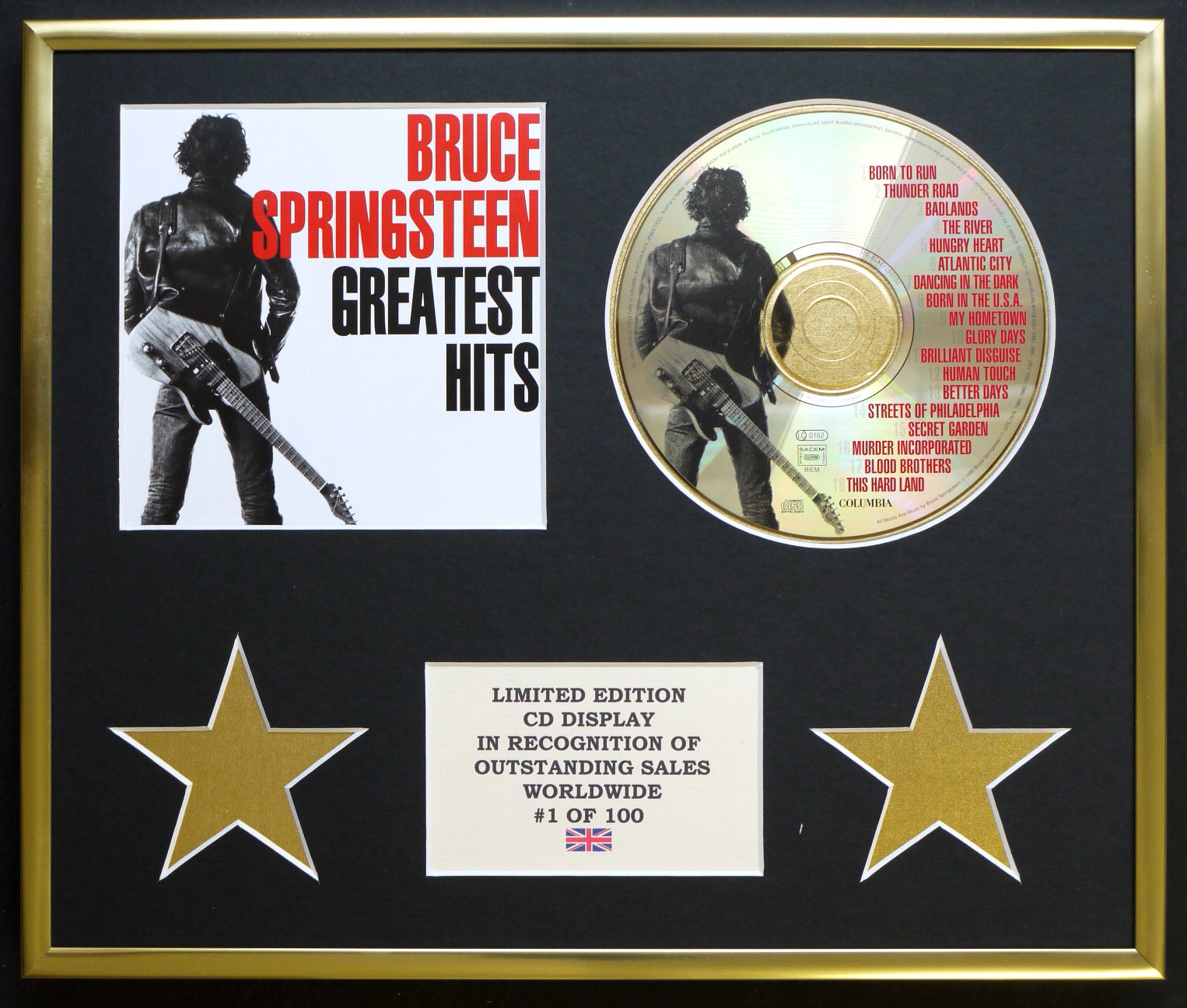 BRUCE SPRINGSTEEN/CD DISPLAY/LIMITED EDITION/COA/GREATEST HITS