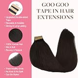 GOO GOO Tape In Hair Extensions 16inch 100g 40pcs Dark Brown 2 view 2