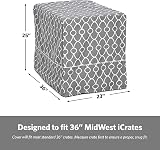MidWest Homes for Pets Crate Cover 91 cm with Teflon Protector Gray Privacy view 6
