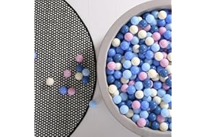 GOGOSO Cream Ball Pit Balls 100 Balls, 2.2 Inch Ball Pool Balls for Baby Fun Toys, Different Shaped for Toddler Ball Pit, Boys Girl Kids Birthday, Tent,Slides