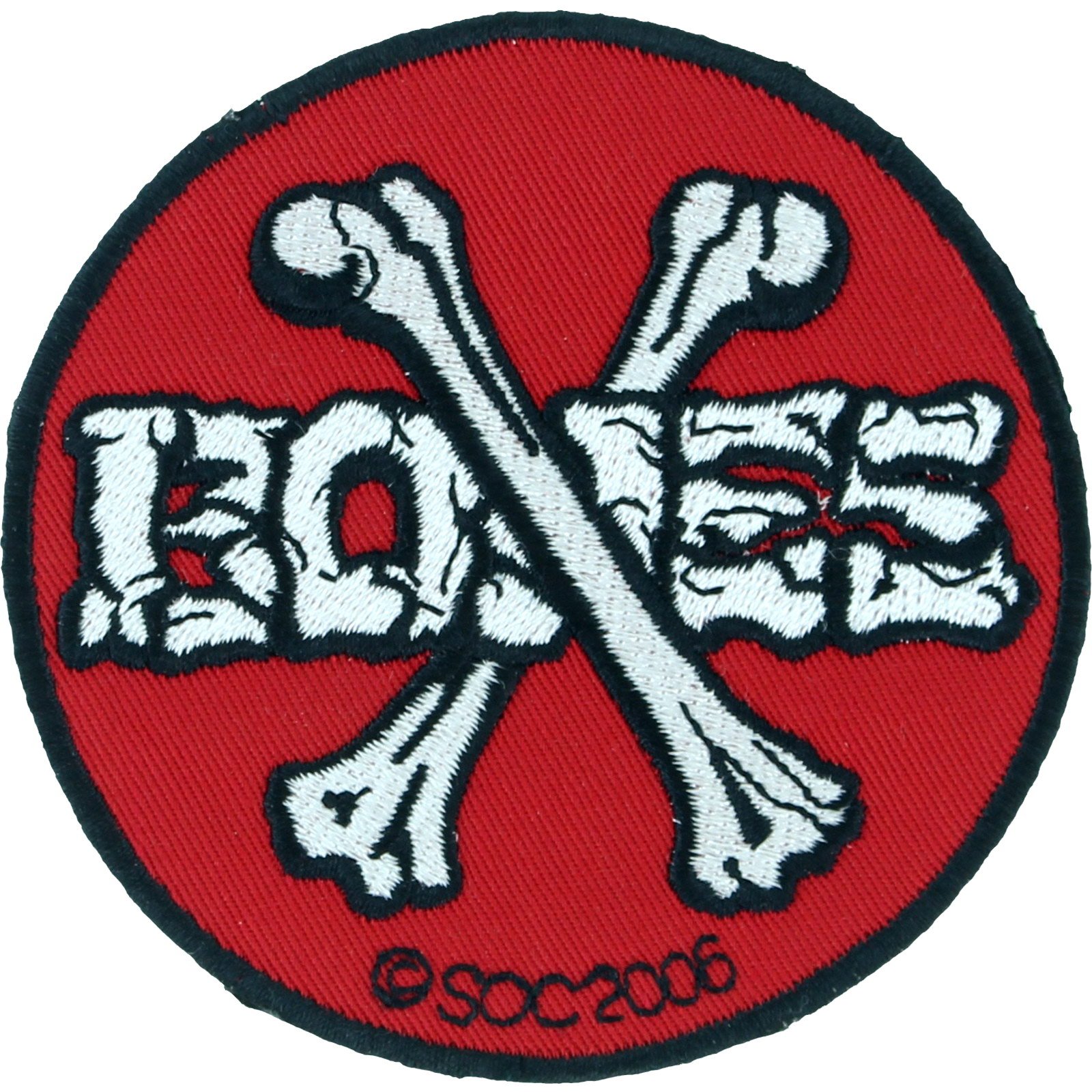 Powell PeraltaCross Bones Skateboard Patch 3 in Round