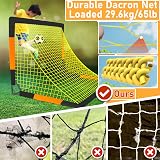 Happy Jump Upgraded Pop Up Football Goals 4x3FT Portable Black Orange view 6
